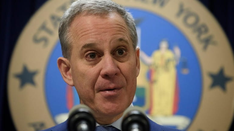 New York State Attorney General Eric T. Schneiderman at a...