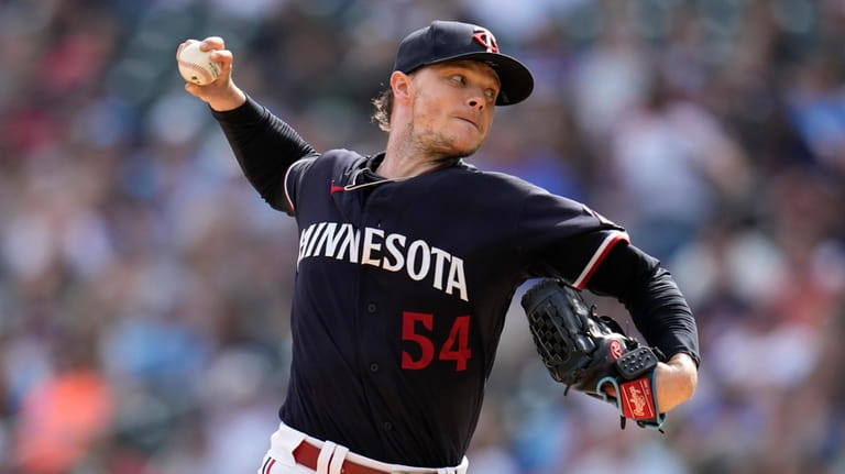 Minnesota Twins starting pitcher Sonny Gray delivers during the second...