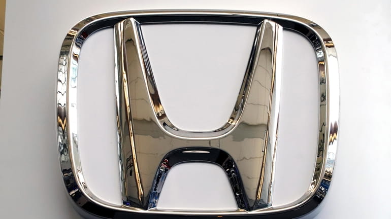 A photo shows a Honda logo at the 2019 Pittsburgh...