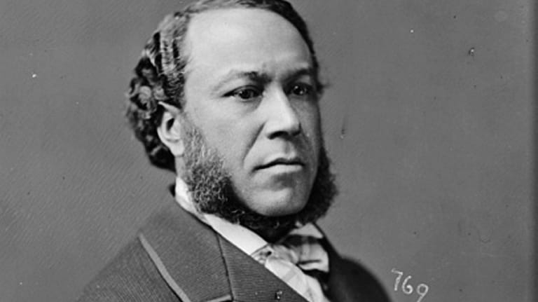 A portrait of Joseph Rainey, the first Black member of...