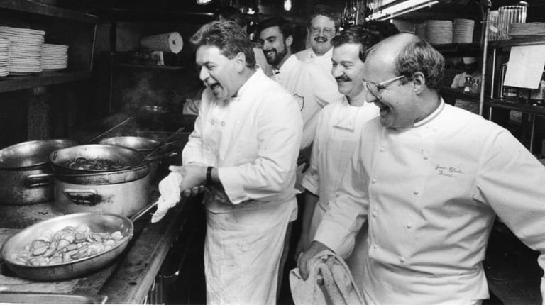 Chef Nicola Zanghi, left, along with other Long Island chefs...