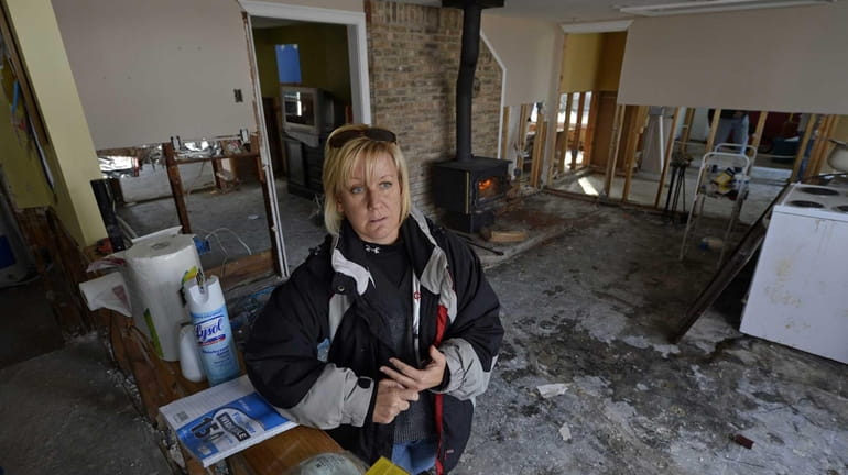 Marybeth Halinski photographed in what was her Oakdale home, which...