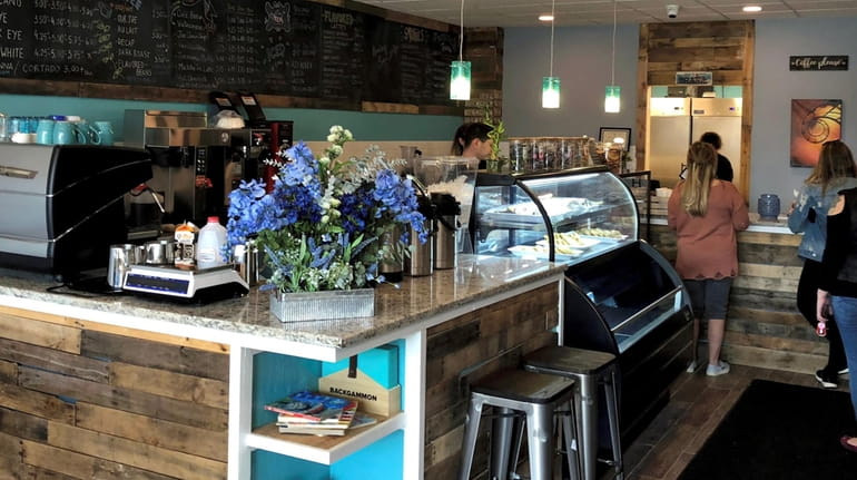 The interior of Muni's Coffee Joint, a new tea and...