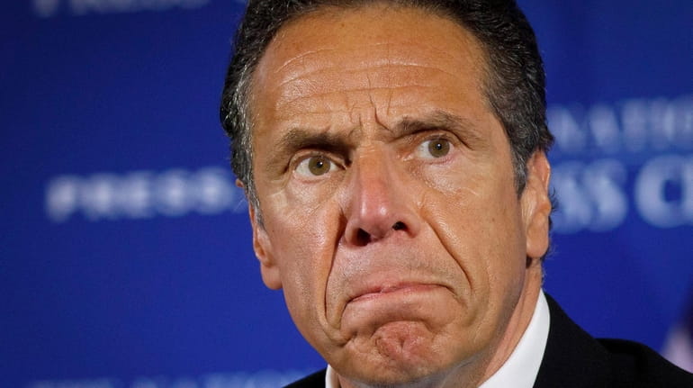 Former Gov. Andrew M. Cuomo during a news conference in...