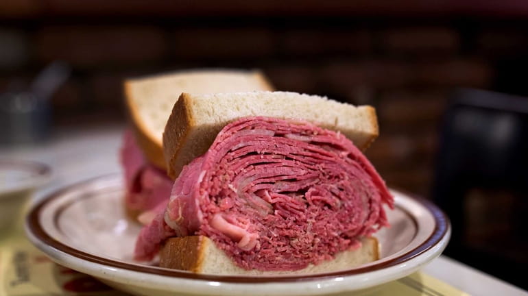 A corned beef sandwich at Zan's Kosher Delicatessen Restaurant &...