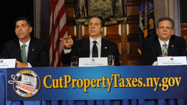 Gov. Andrew Cuomo is joined by Michael Hein, Ulster County...