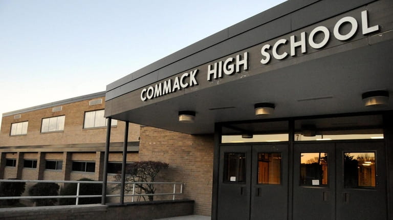 Commack High School switched to a remote schedule Thursday after...