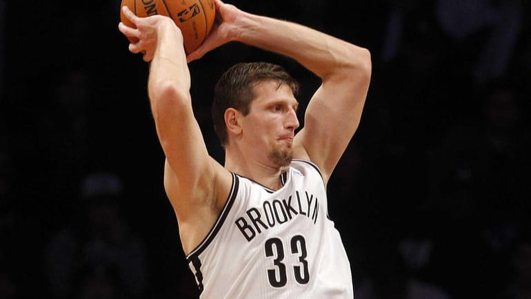 Mirza Teletovic controls the ball during a game against the...