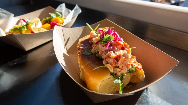 The Citrus Lobster Roll at Rollin Birdies food truck at...