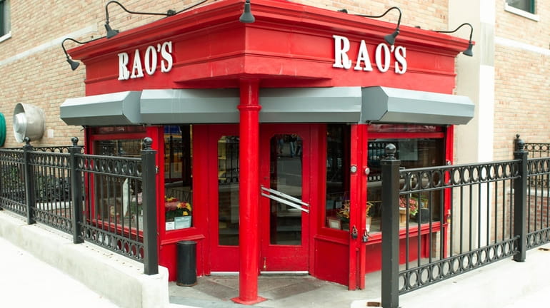 The iconic Rao's restaurant in East Harlem, Manhattan.