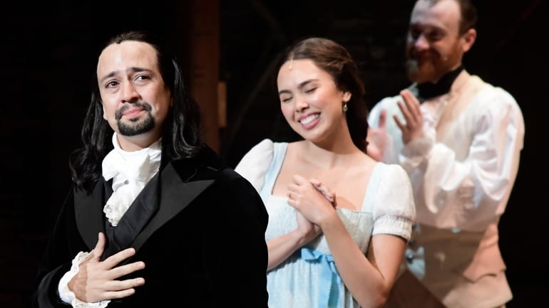 Lin-Manuel Miranda, creator of the award-winning Broadway musical "Hamilton," receives...
