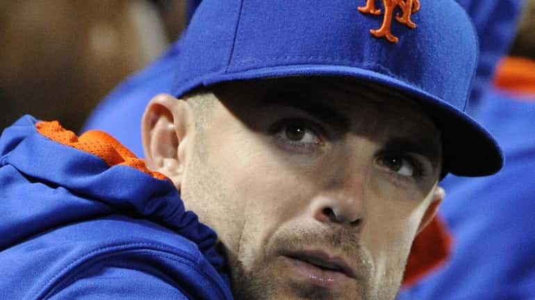 Mets third baseman David Wright looks on during a game...