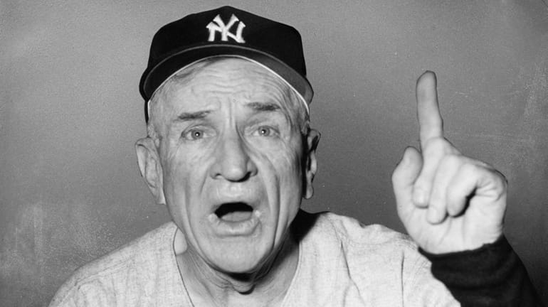 Casey Stengel, shown here as manager of the New York...