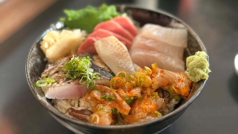 Chirashi made with the day's special fish at Sushi 1...