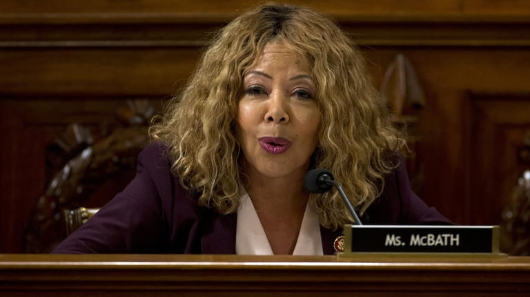 Rep. Lucy McBath speaks during a House Judiciary Committee markup...