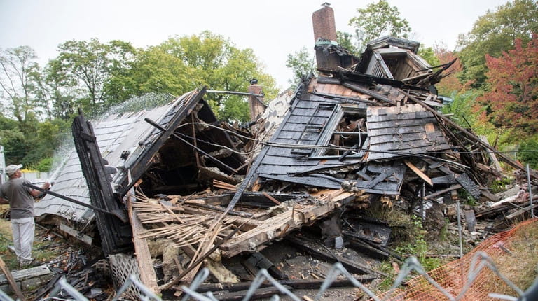 The historic Baxter House in Port Washington was demolished Monday....