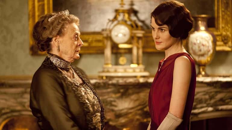 Maggie Smith, left, as the Dowager Countess and Michelle Dockery...