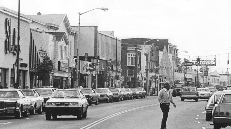 The view of Main Street in Patchogue on November 5,...