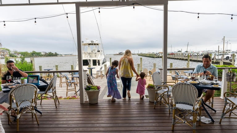 The LakeHouse in Bay Shore has a waterfront deck and...