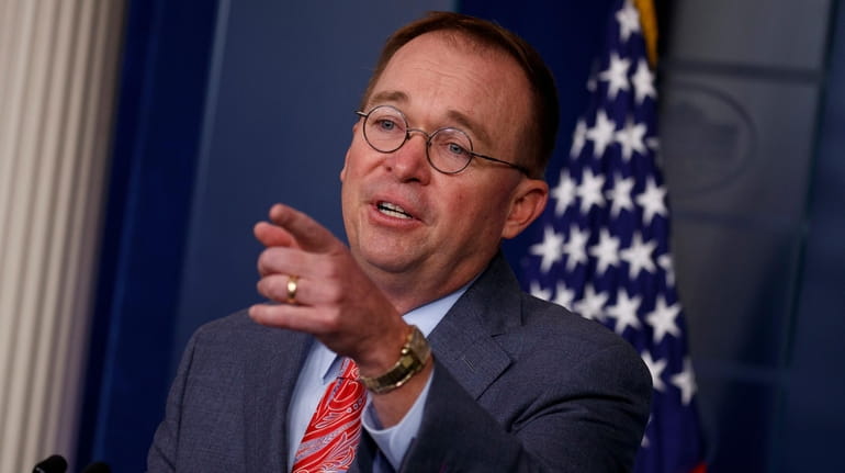 Acting White House Chief of Staff Mick Mulvaney on Thursday.