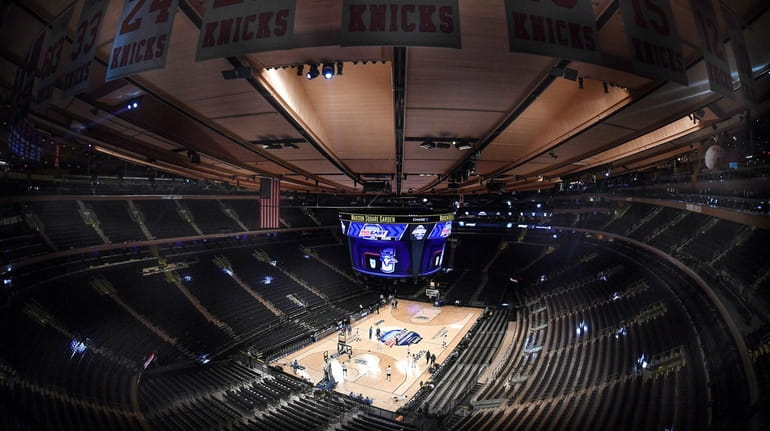 There were no fans at Madison Square Garden before the Big...