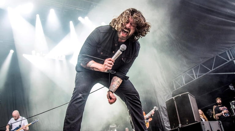 Adam Lazzara of Taking Back Sunday performs at the Rock...