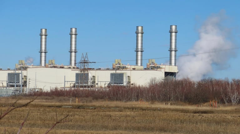 A gas-fired power plant operates in Linden N.J. on Feb....