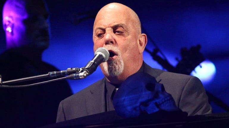 Billy Joel performs in concert at Madison Square Garden in...