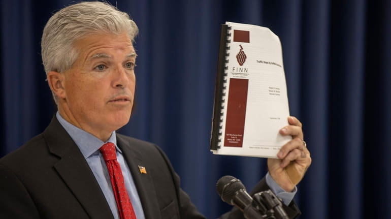 Suffolk County Executive Steve Bellone releases the results and findings...