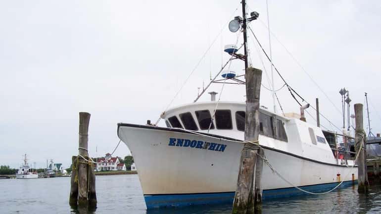 The Endorphin, a 58-foot commercial fishing vessel, is moored at...