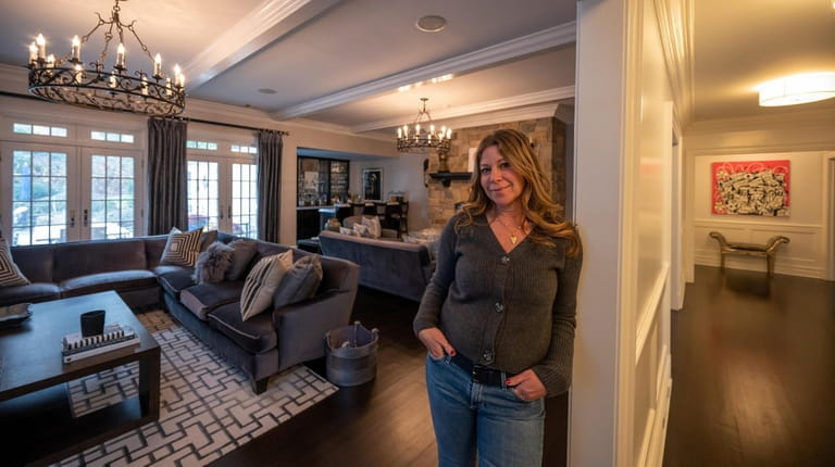 Jill Podell at home in Brookville, which underwent a major renovation...