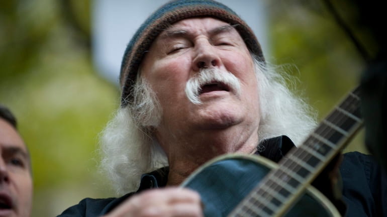 The death of David Crosby, seen in November 2011, leaves a...