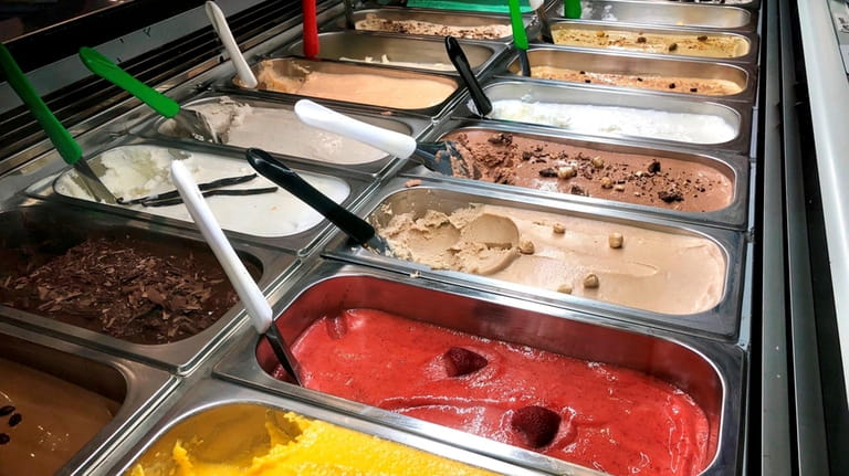 Homemade gelato is the main event at Gran Caffe Gelateria...