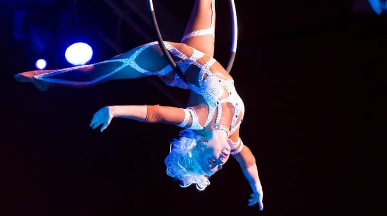 "Holiday Wishes," a live acrobatic circus event set to holiday...
