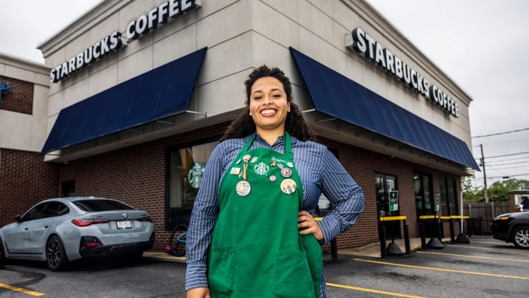 Even with only about 4% of Starbucks locations unionized, Massapequa barista Siobhan...