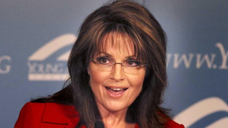 Former Republican vice Presidential candidate and Alaskan Gov. Sarah Palin...