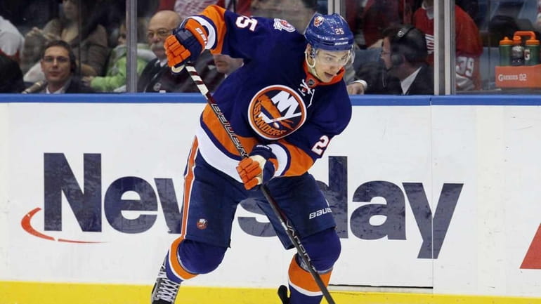Nino Niederreiter of the New York Islanders. (Jan. 10, 2012)