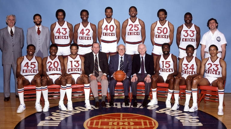 1979-1980 New York Knicks Team Photo. Front Row (L to...
