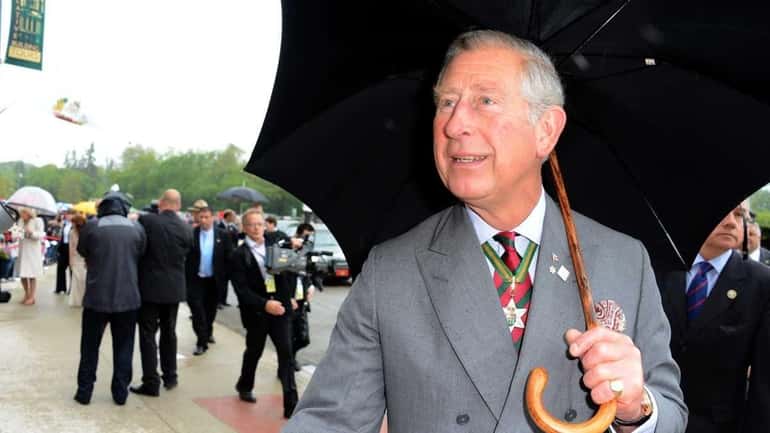 Prince Charles, Prince of Wales arrives at the Saskatchewan Assembly...
