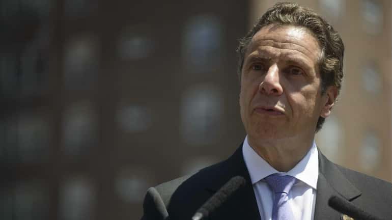 Cuomo speaks at a news conference in Manhattan on June...