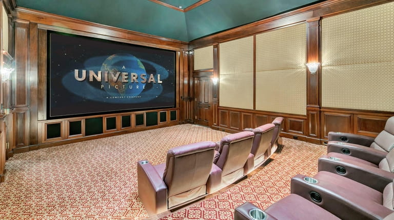 The 12-seat movie theater.