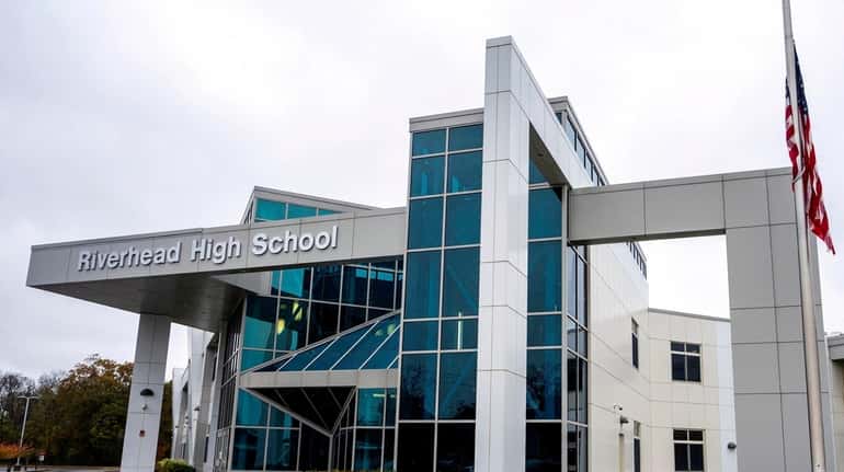 Riverhead High School in Riverhead, shown on Oct. 30, 2020.