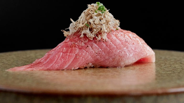 Otoro sushi from chef Mark Garcia at Kissaki, a new...