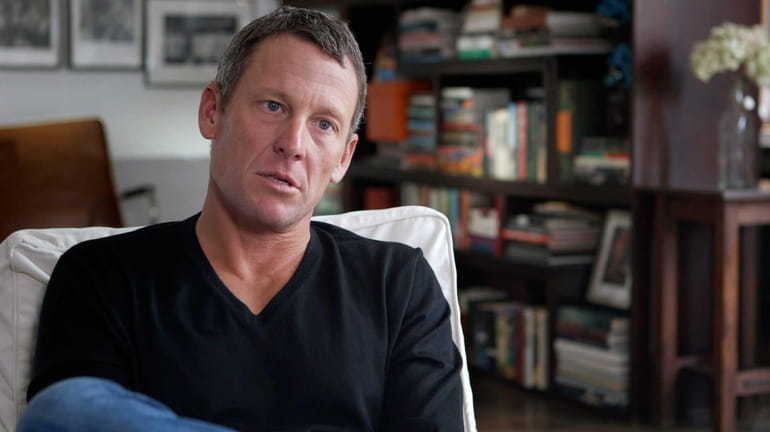 Lance Armstrong in the documentary film, "The Armstrong Lie."
