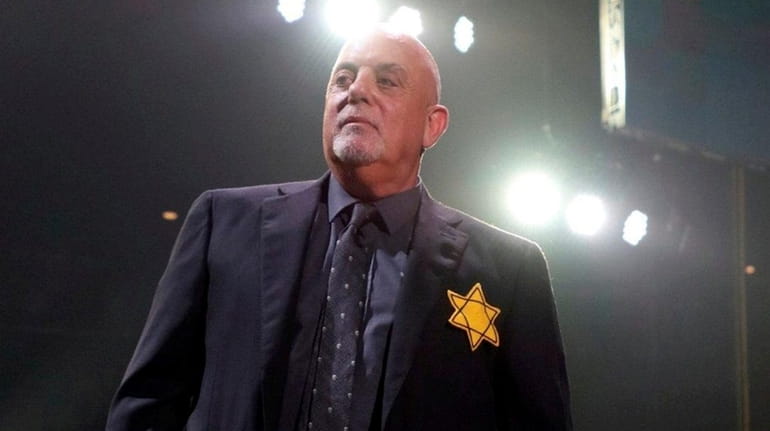 Billy Joel wore a bright yellow Star of David on...