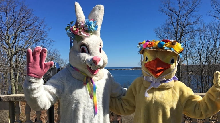 The Easter Bunny and Chick will be at the Suffolk County Vanderbilt...
