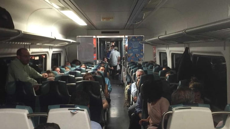 Some 500 Long Island Rail Road passengers were stuck on...