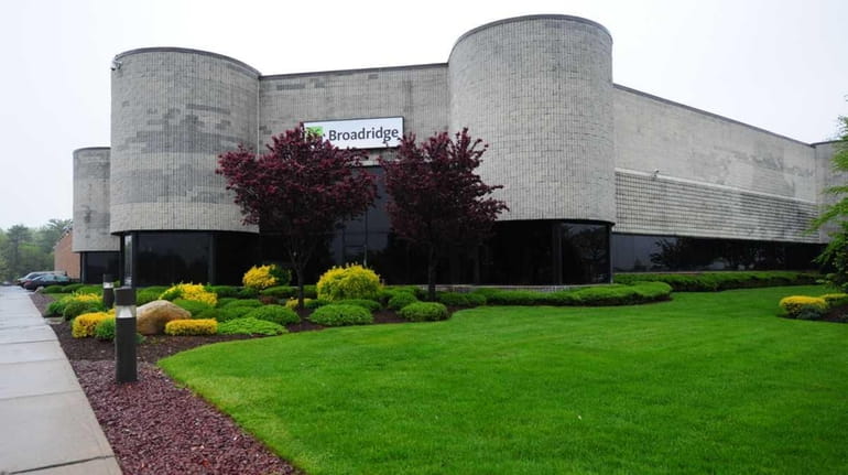 Broadridge Financial Solutions' printing and processing center in Edgewood on...