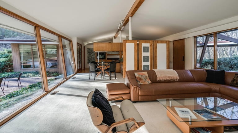 This midcentury modern house in Centerport is listed for $949,000. 