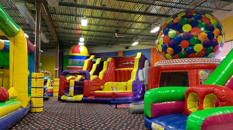 Bouncers & Slydos located in Farmingdale features "Toddler Time" for kids...